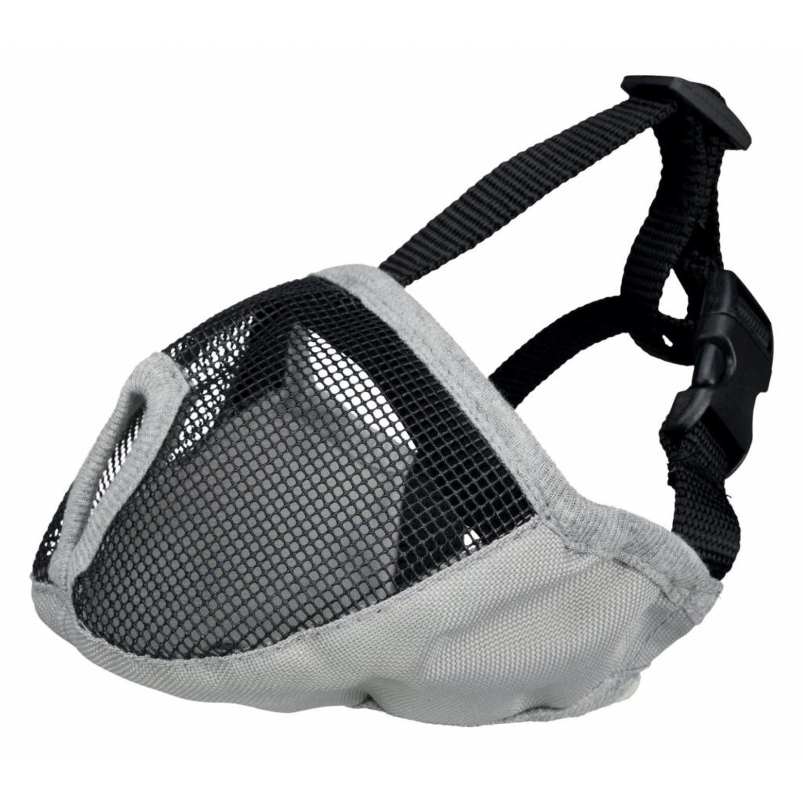 Trixie 'CLEARANCE' Muzzle for Short Nose Dog Breeds, in Grey