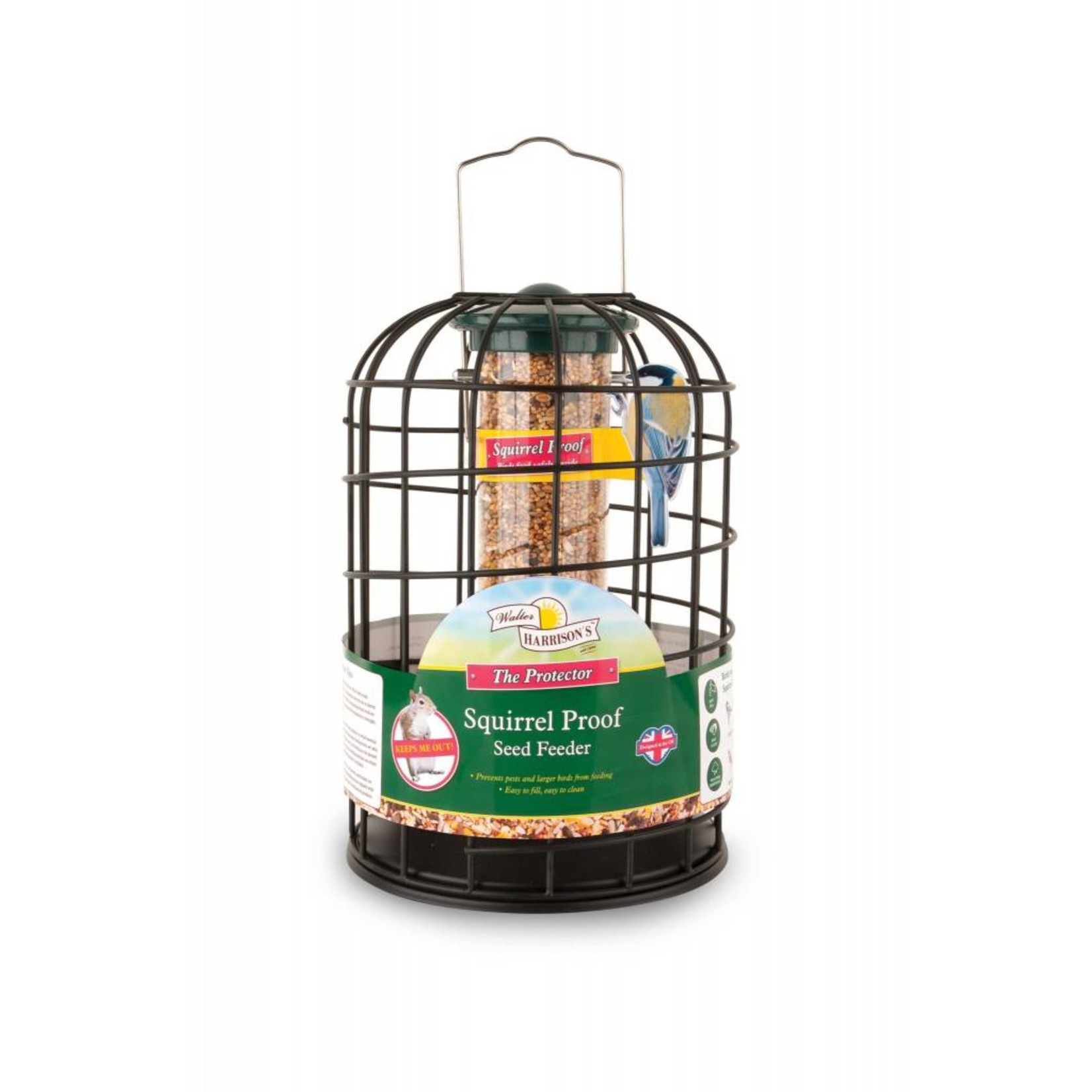 Harrisons Squirrel Proof Protector Seed Bird Feeder, 20cm