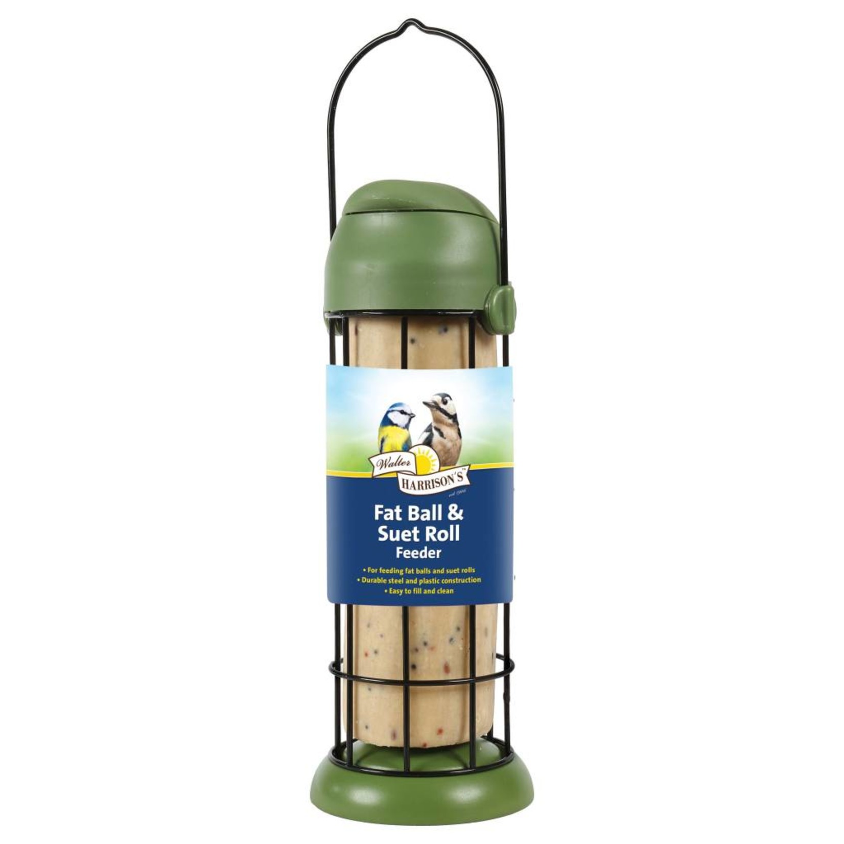 Harrisons Flip Top Fat  Ball and Suet Roll Feeder