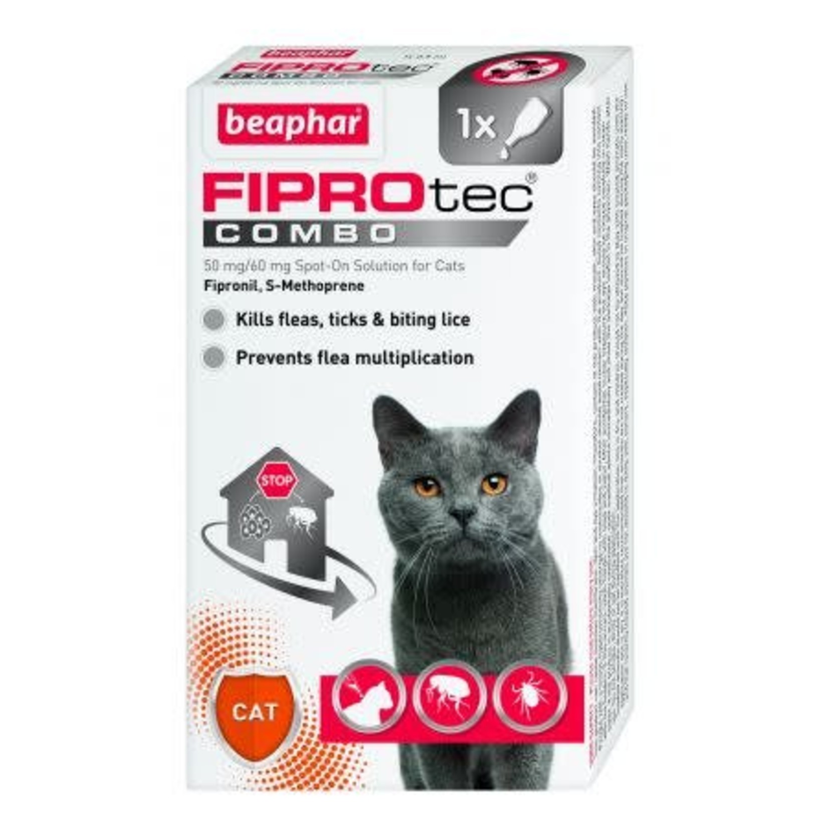 Beaphar FIPROtec Combo Flea & Tick Spot On for Cats