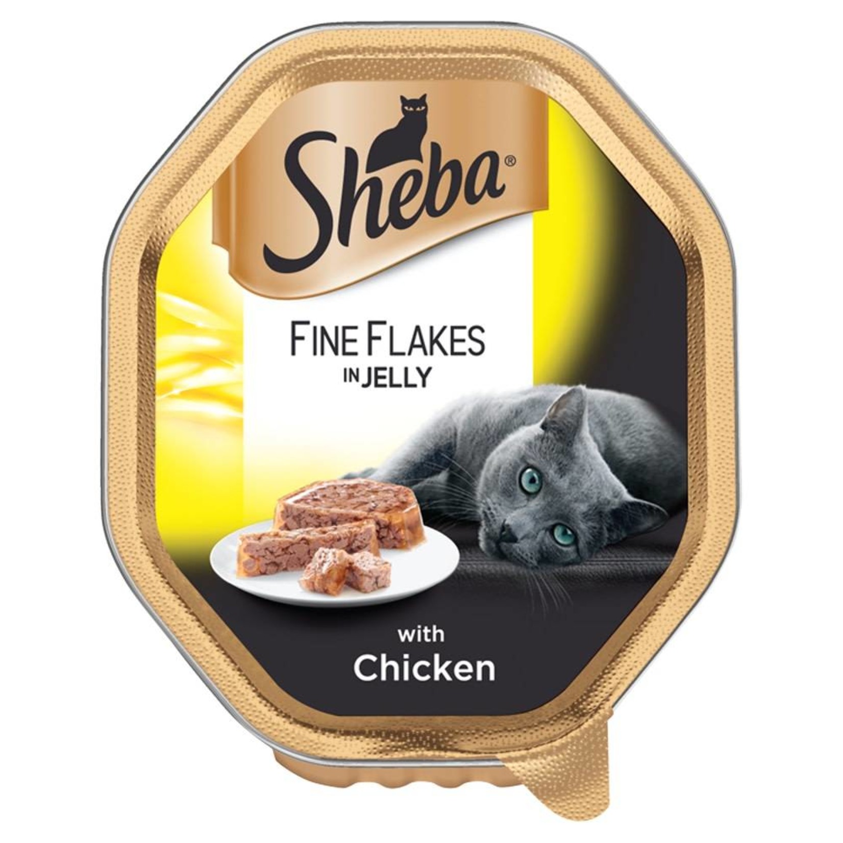 Sheba Fine Flakes - Wet Cat Food for Adult Cats, Poultry