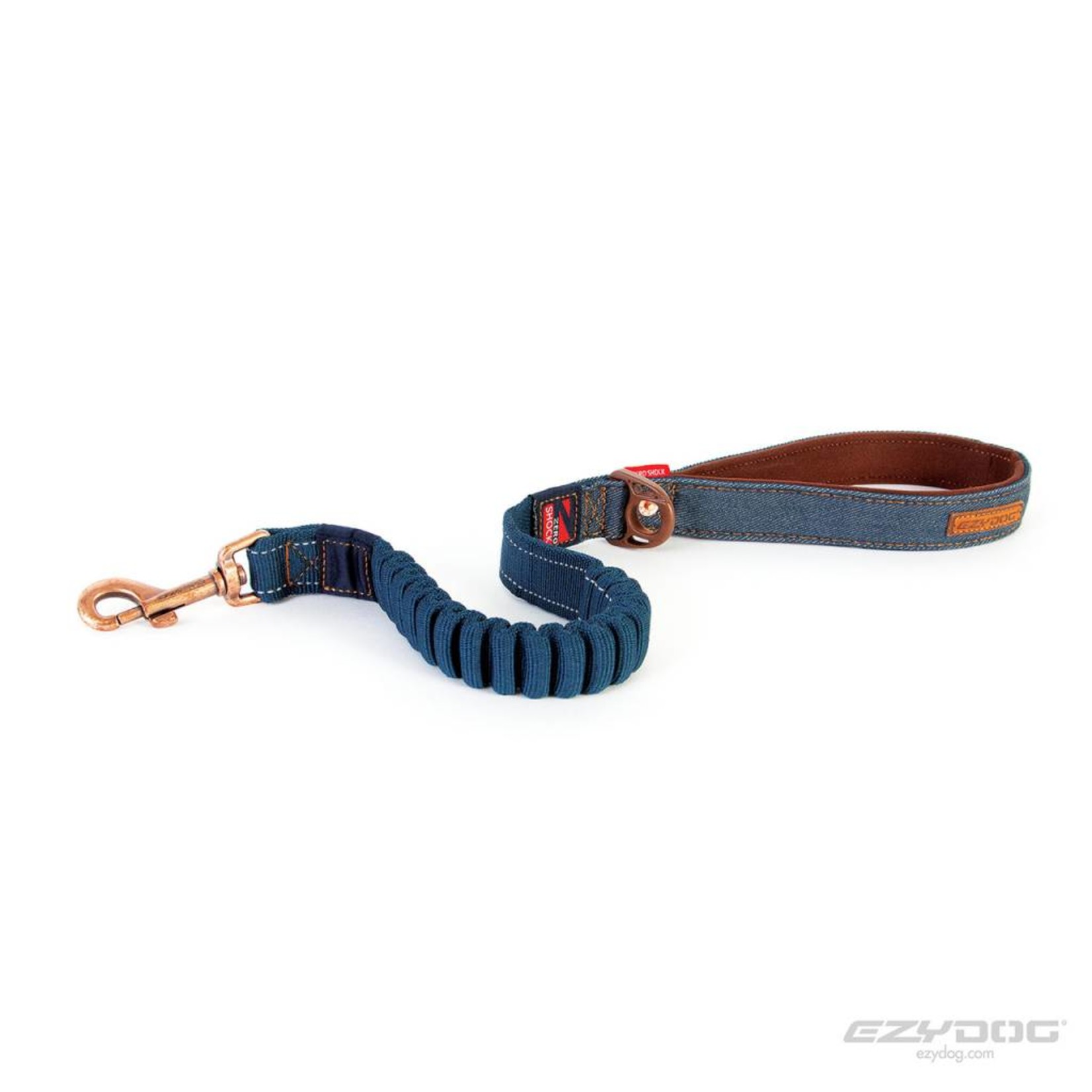 EzyDog Zero Shock Dog Lead 25, 64cm Denim