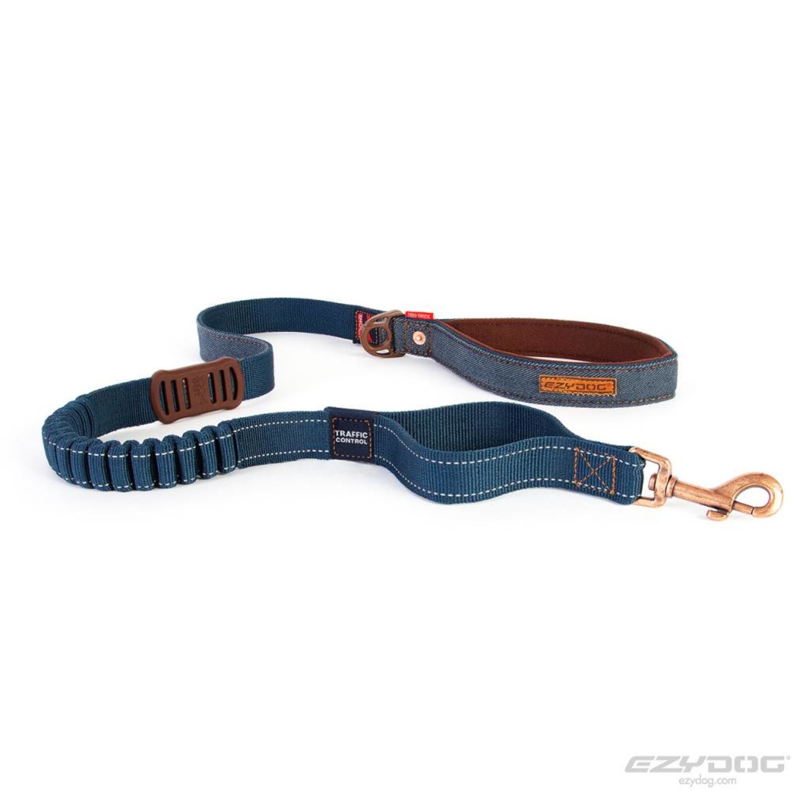 EzyDog Zero Shock Dog Lead 48, 120cm Denim