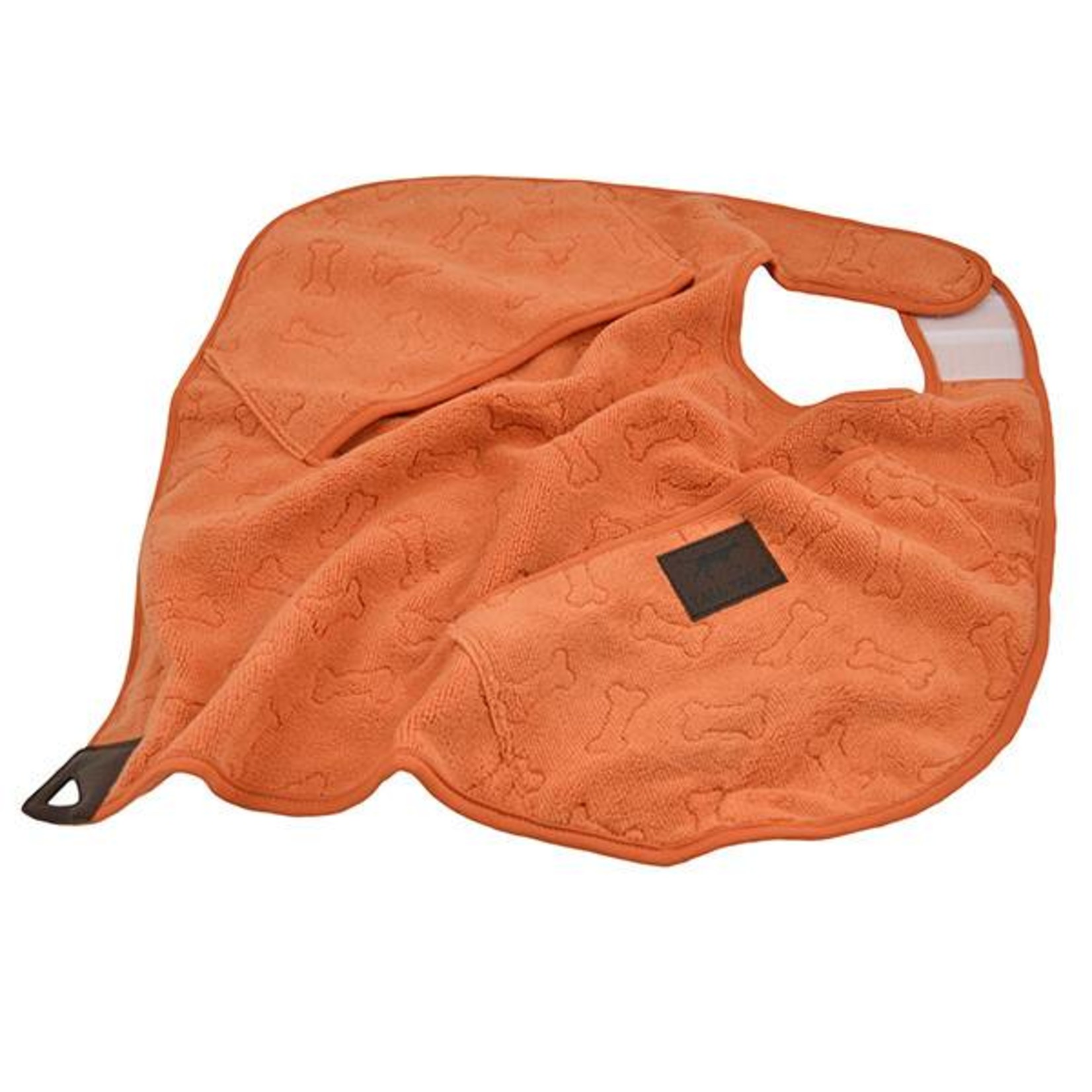 Rosewood Tall Tails Orange Pet Cape Pocket Towel