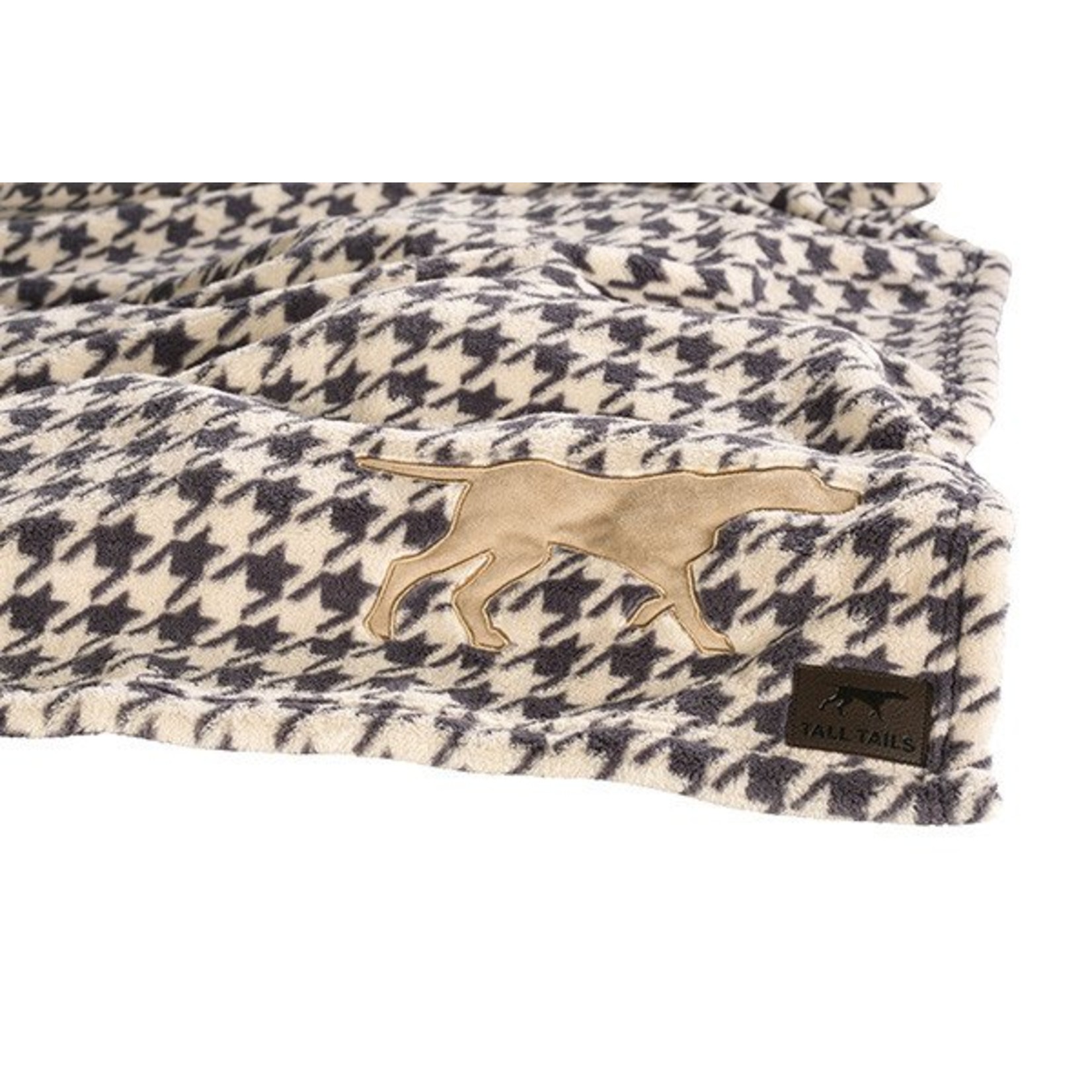Rosewood Tall Tails Houndstooth Fleece Pet Blanket
