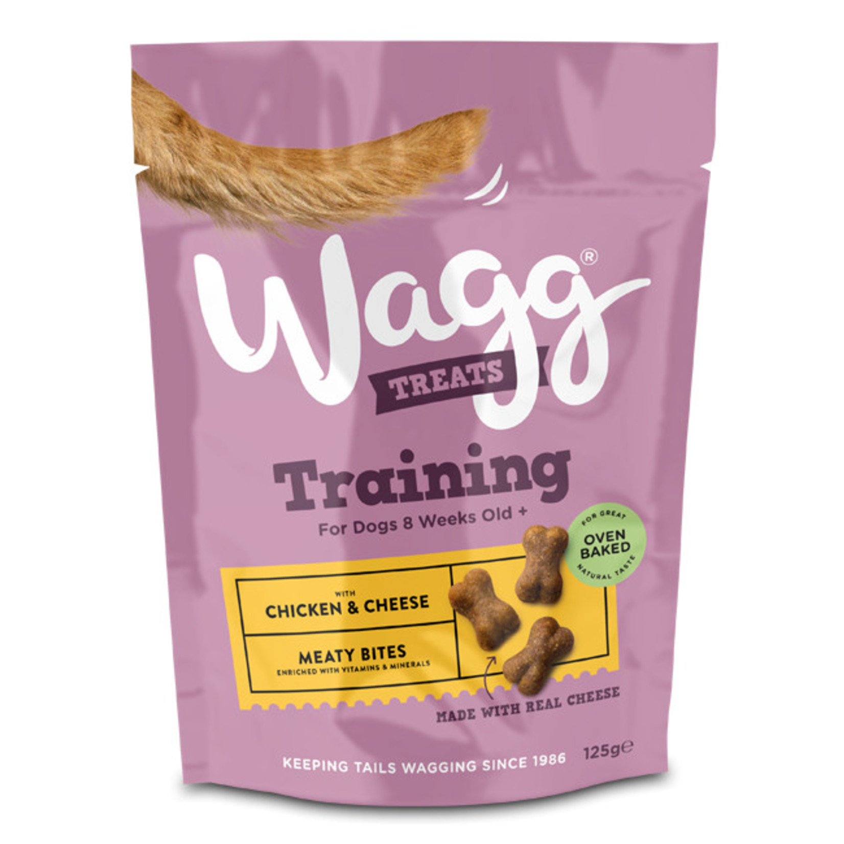 Wagg Chicken & Cheese Meaty Bites Dog Training Treats, 125g