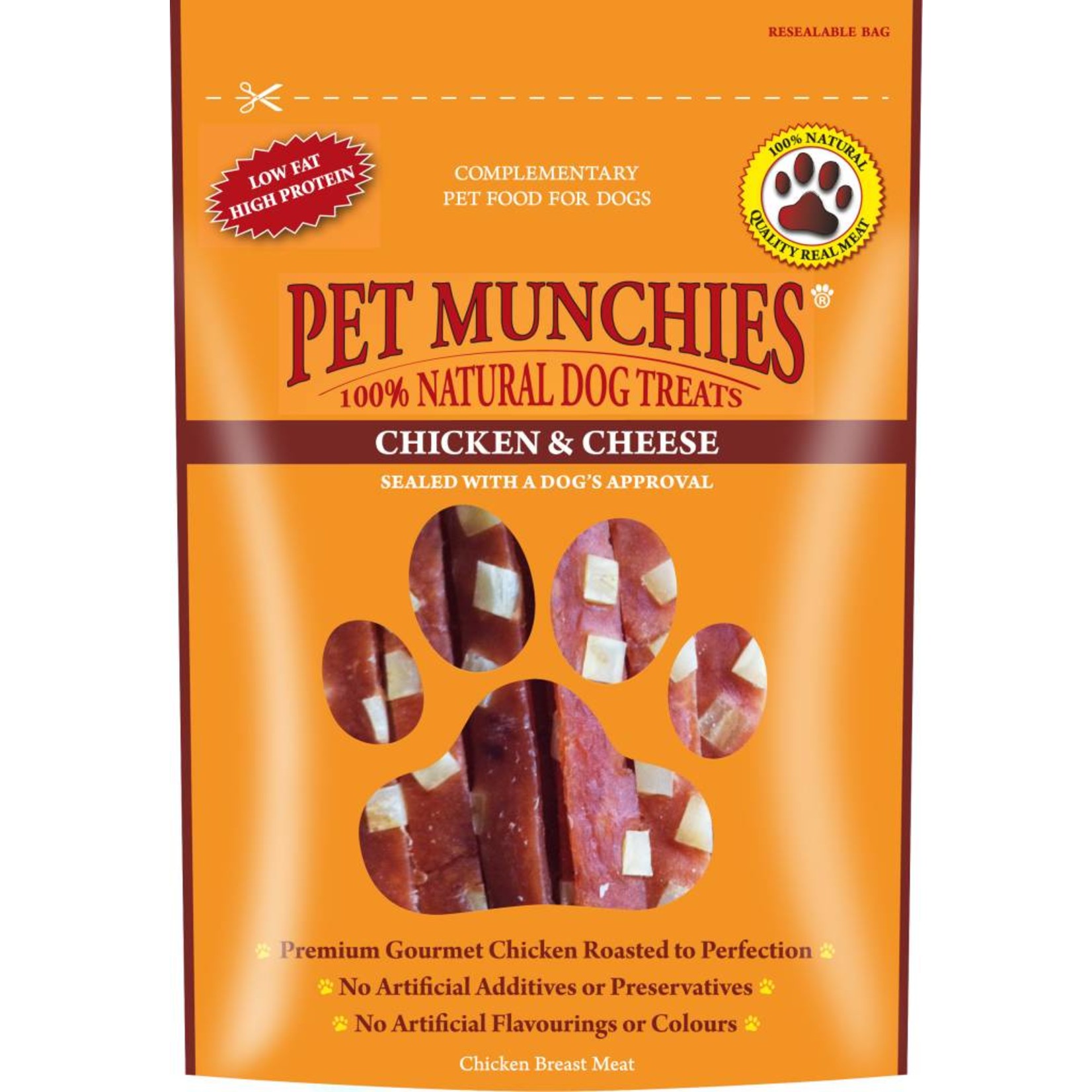 Pet Munchies Chicken & Cheese 100% Natural Dog Treats, 100g