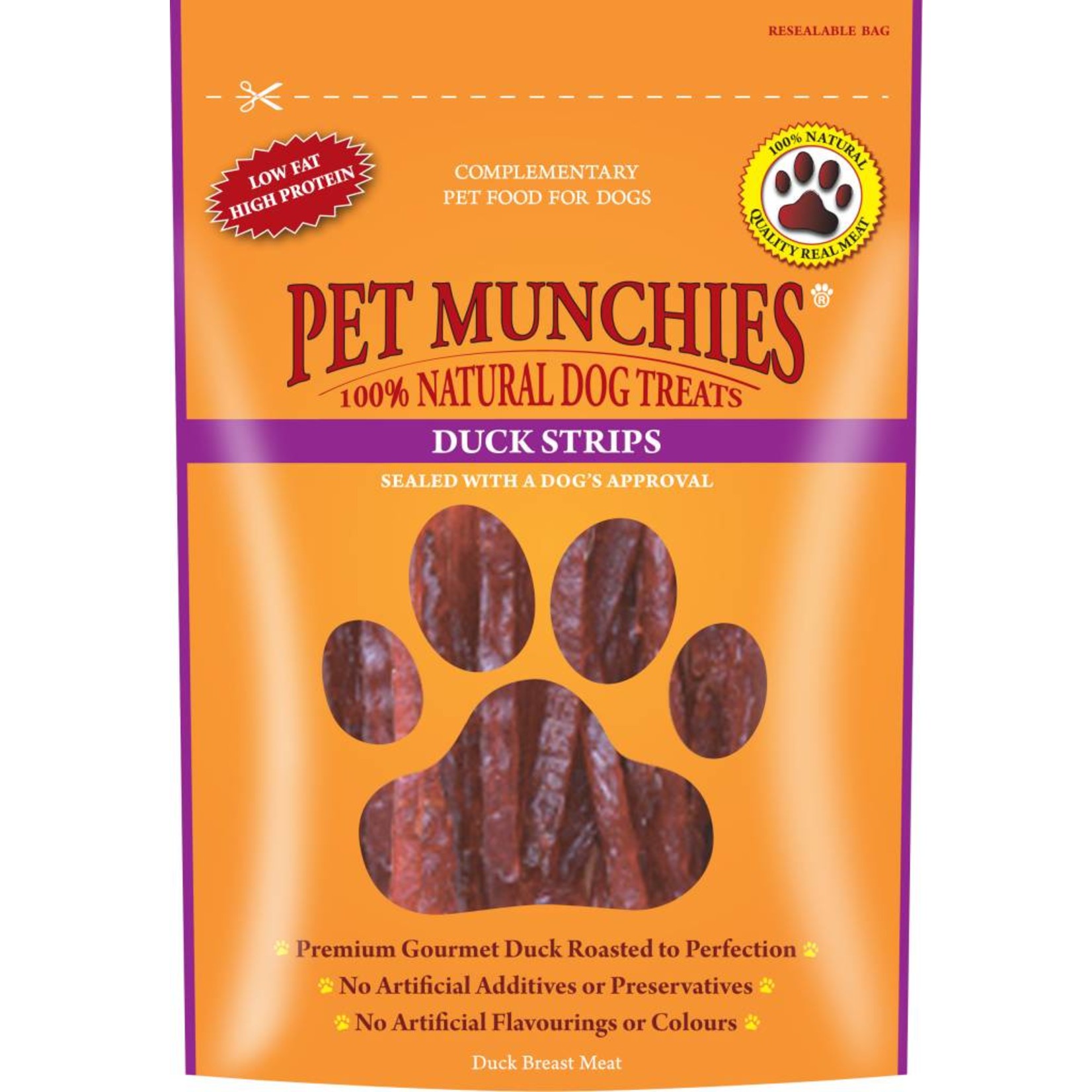 Pet Munchies Duck Strips 100% Natural Dog Treats, 90g