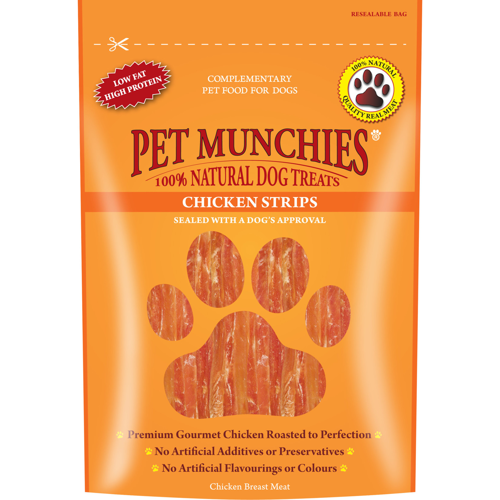 Pet Munchies Chicken Strips 100% Natural Dog Treats, 90g