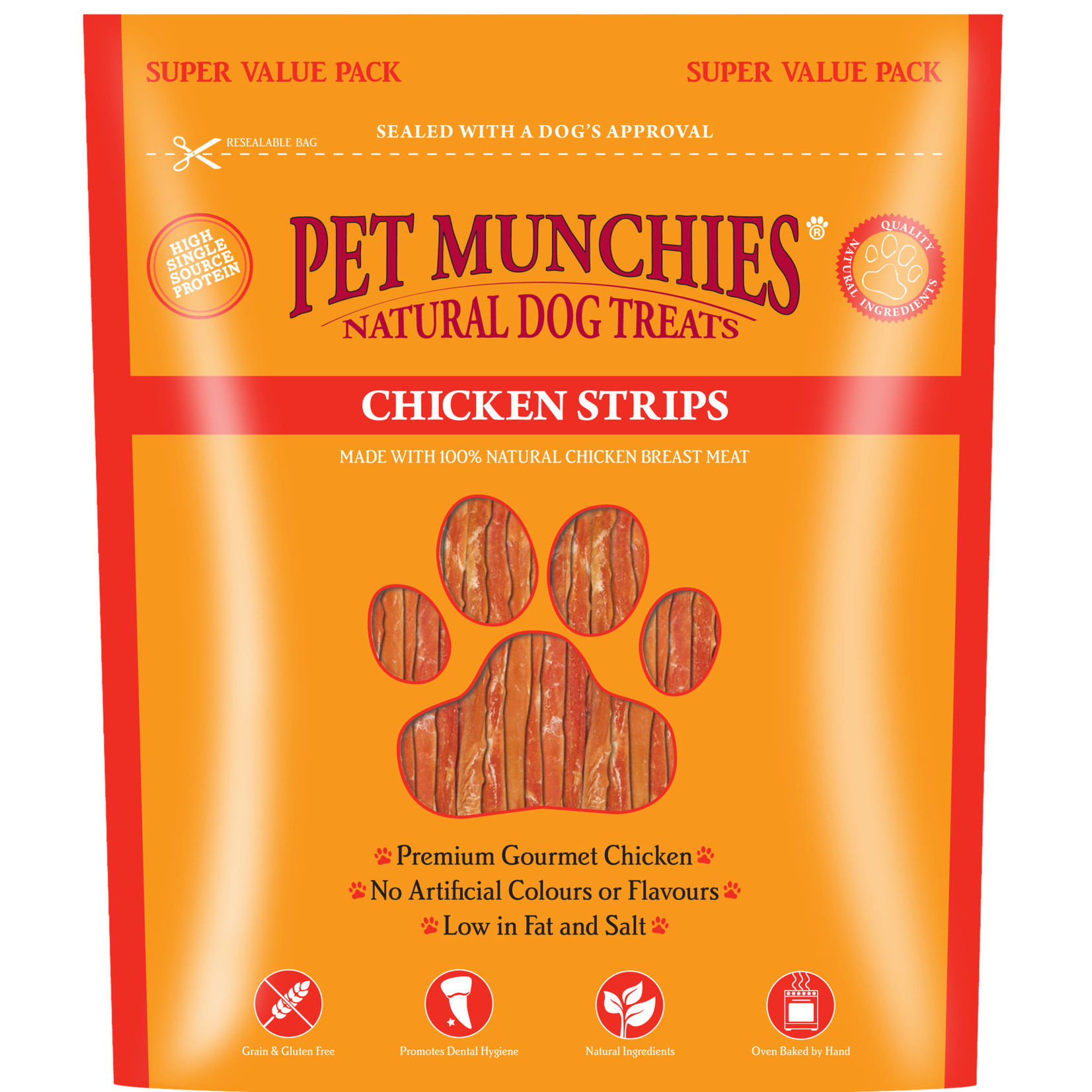 Pet Munchies Chicken Strips Natural Dog Treats, 320g