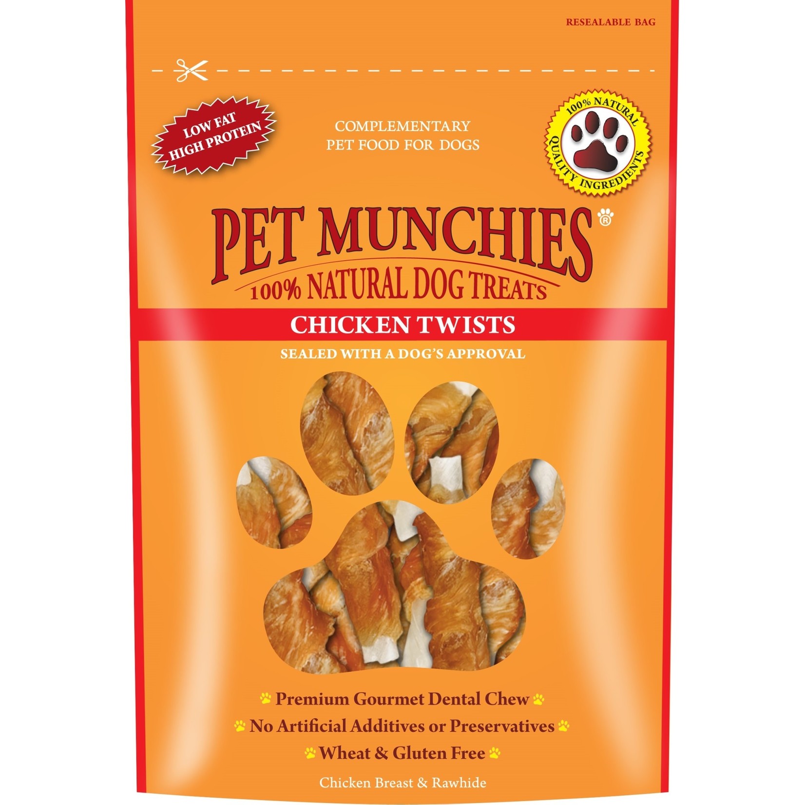 Pet Munchies Chicken Twists 100% Natural Dog Treats, 80g