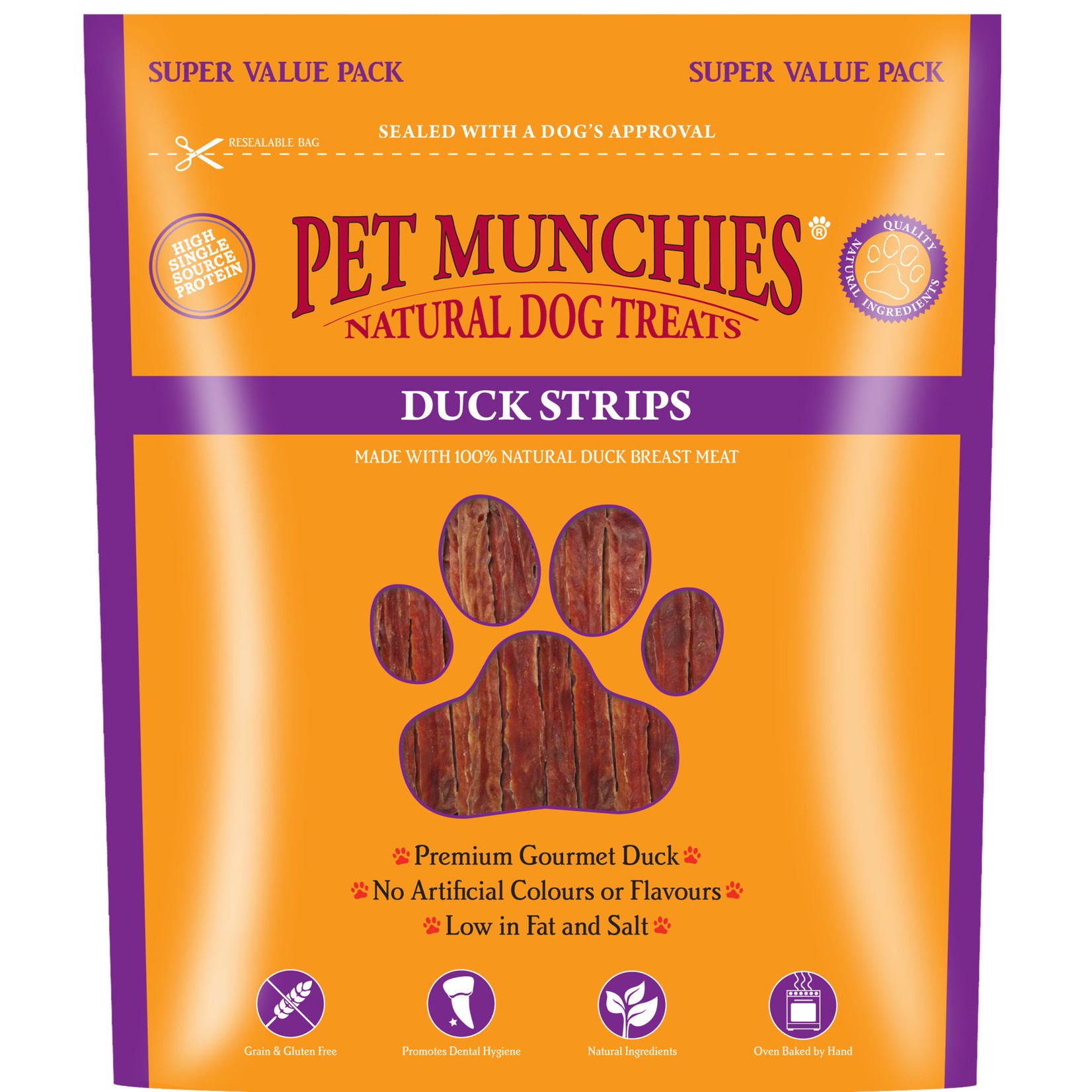 Pet Munchies Duck Strips 100% Natural Dog Treats, 320g