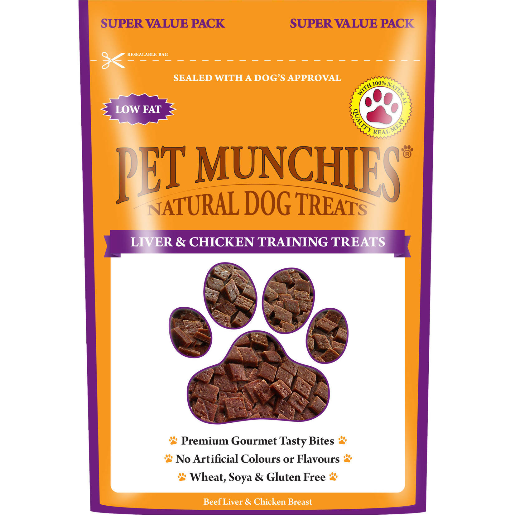 Pet Munchies Liver & Chicken Training Treats Natural Dog Treats, 50g