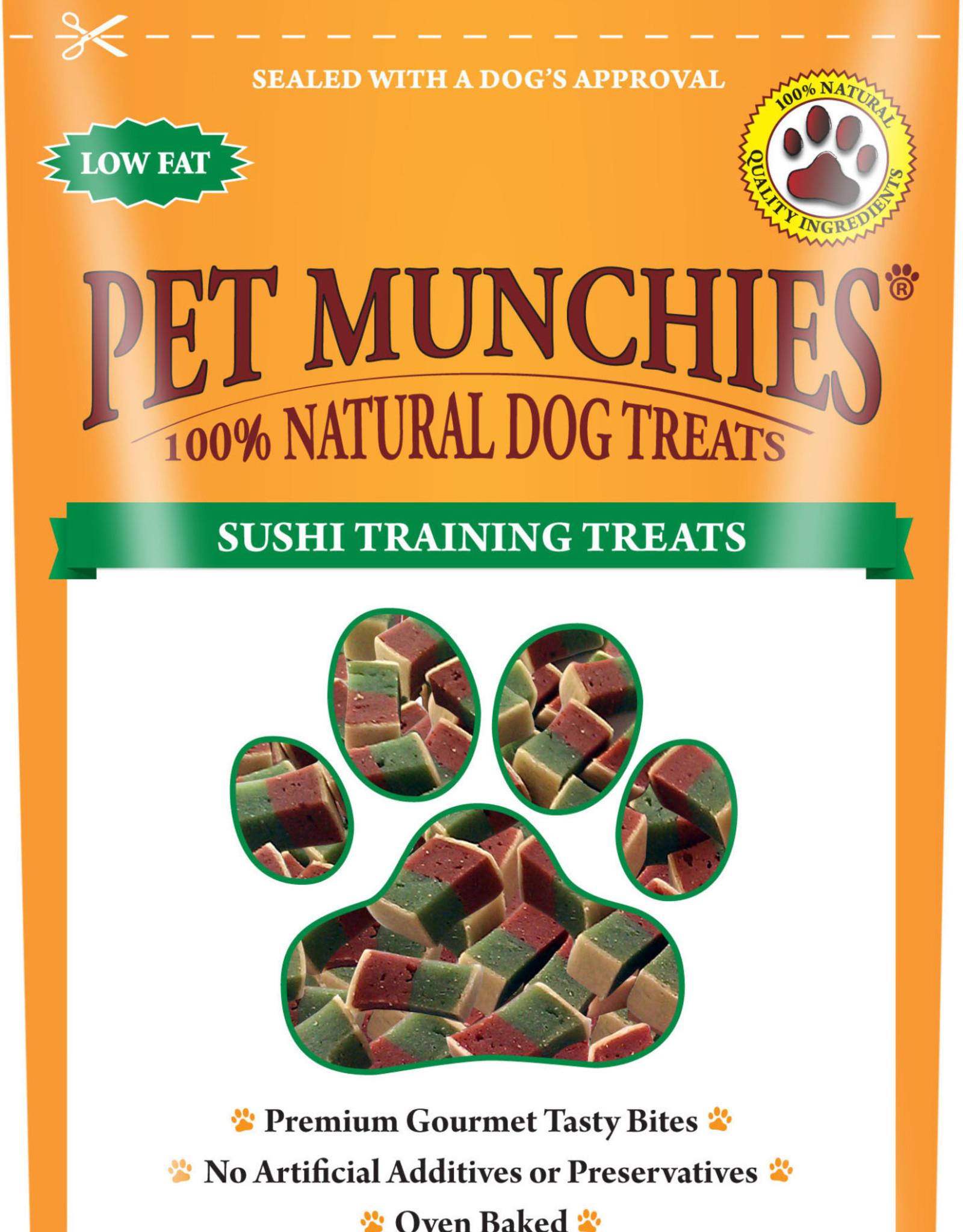 100 Natural Training Dog Treats, Sushi 50g Pet Care By Post