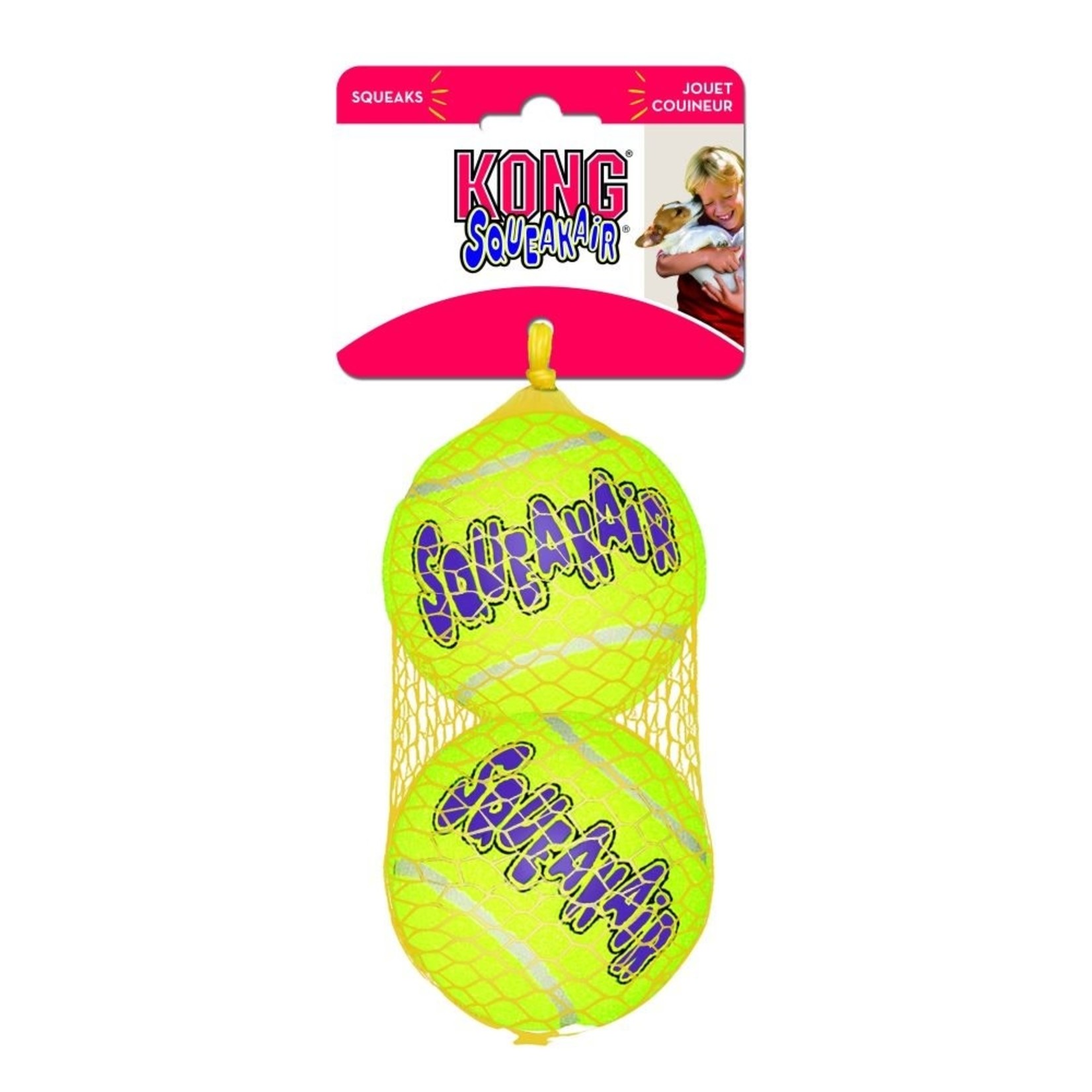 KONG AirDog Squeaker Tennis Ball Dog Toy