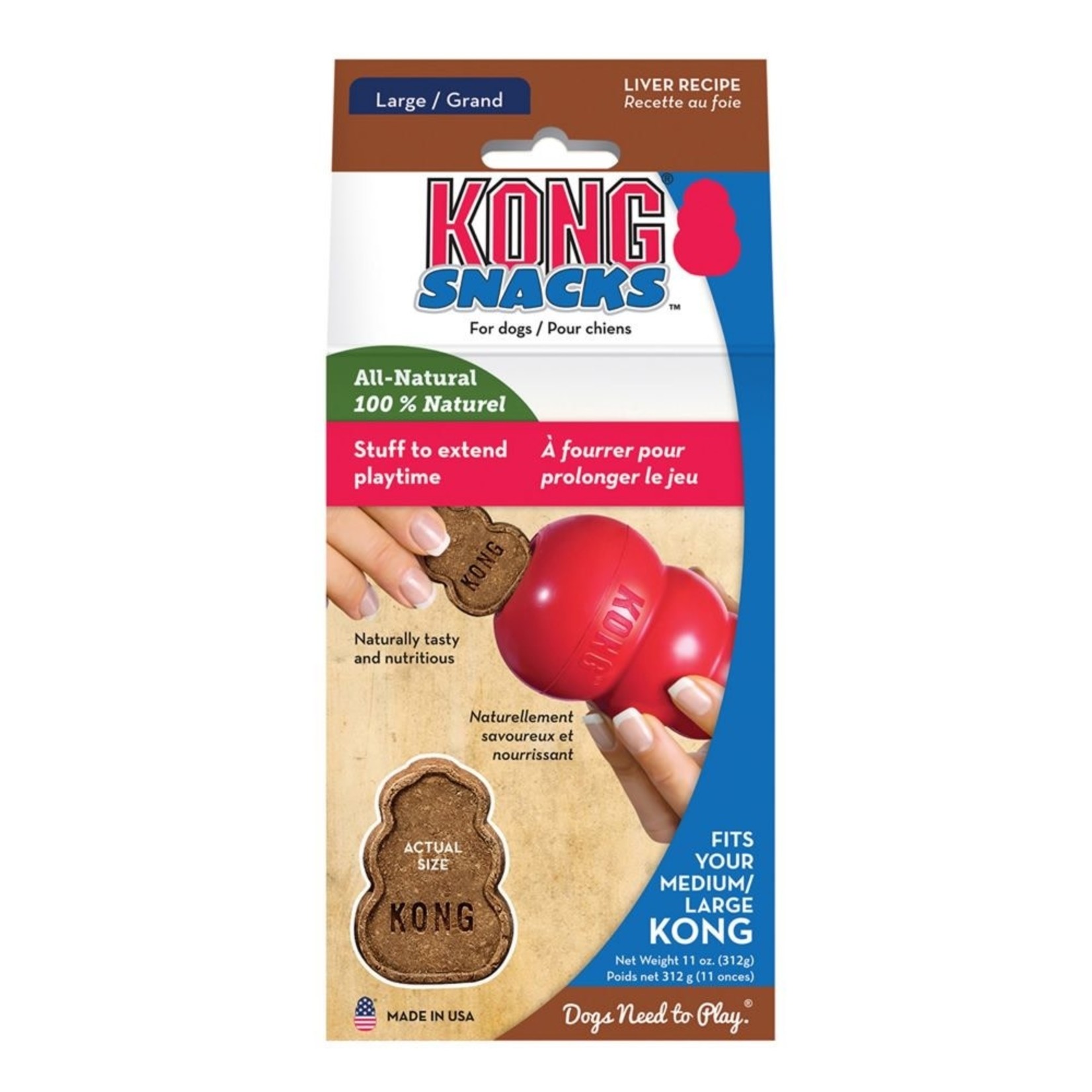 KONG Stuff n Snacks Dog Treats, Liver