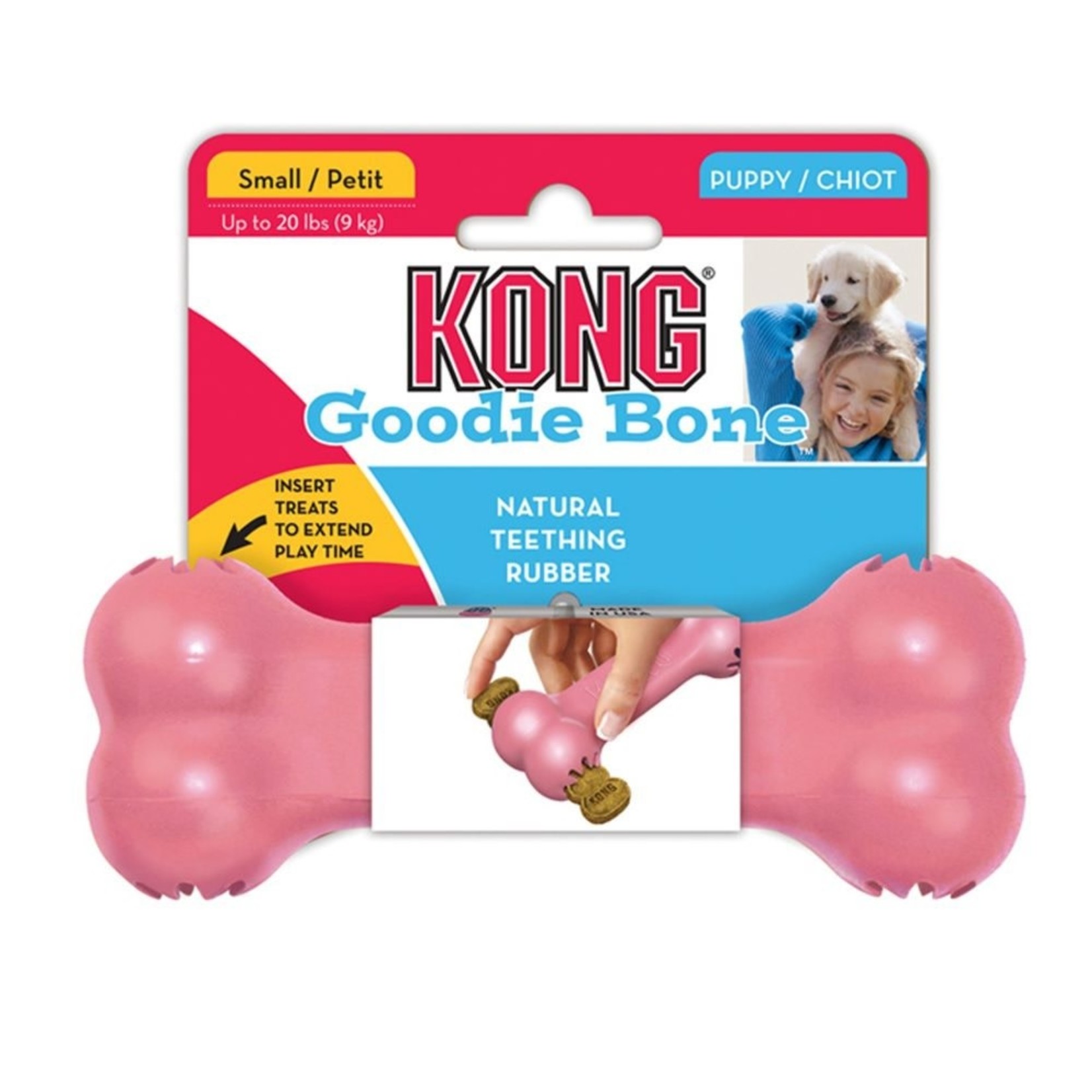 KONG Puppy Goodie Bone Chew Toy, Small