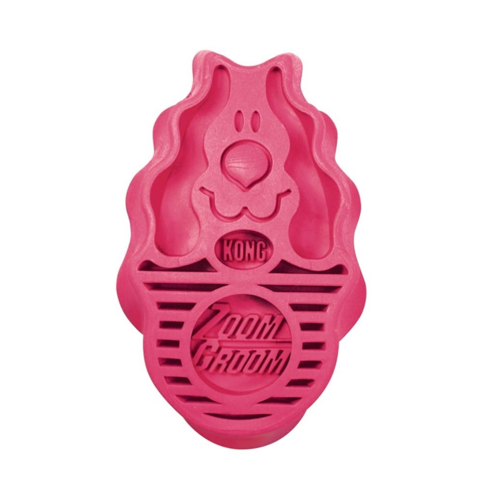 KONG Zoom Groom Soft Bristle Dog Brush, Pink