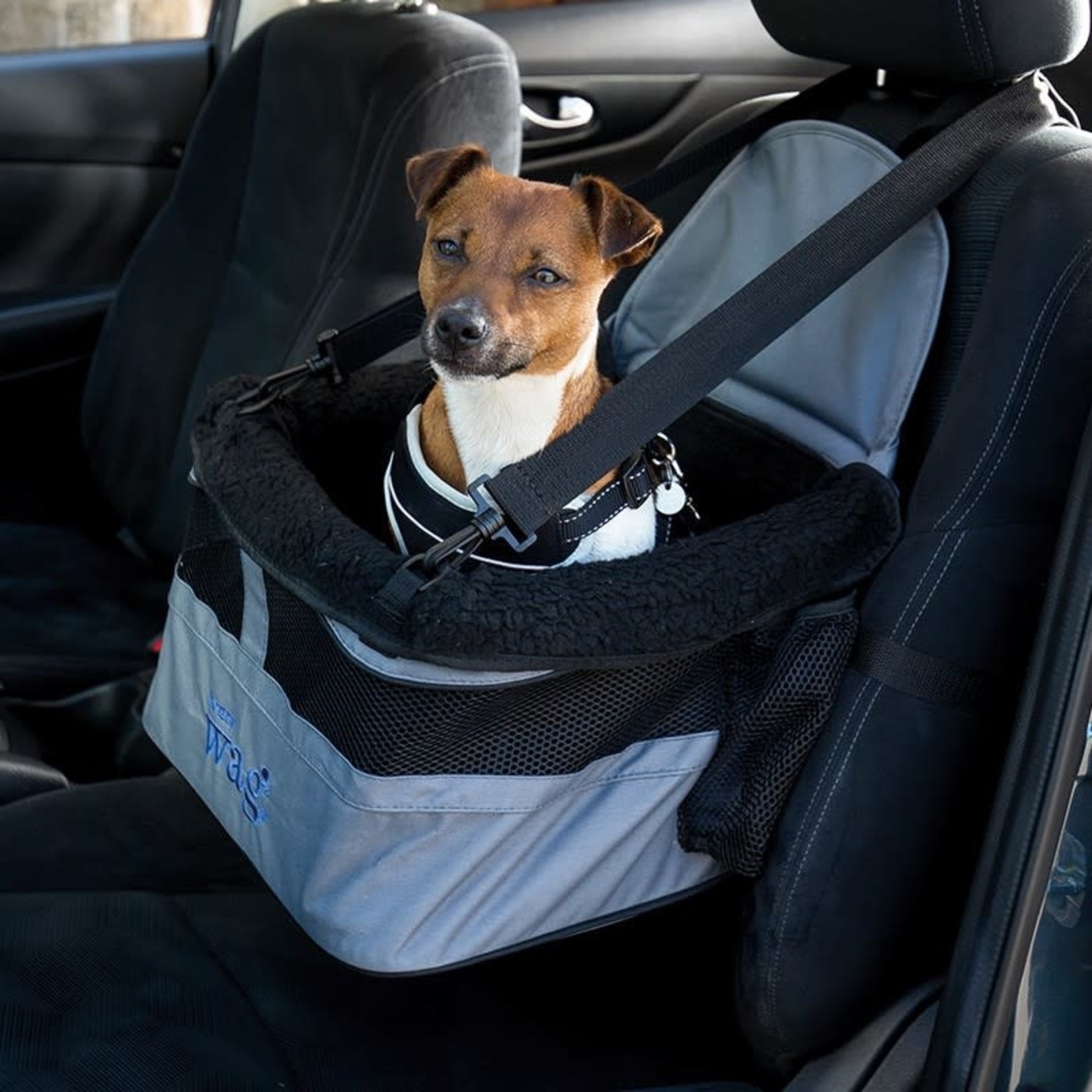 Henry Wag Pet Car Booster Seat, Grey & Black