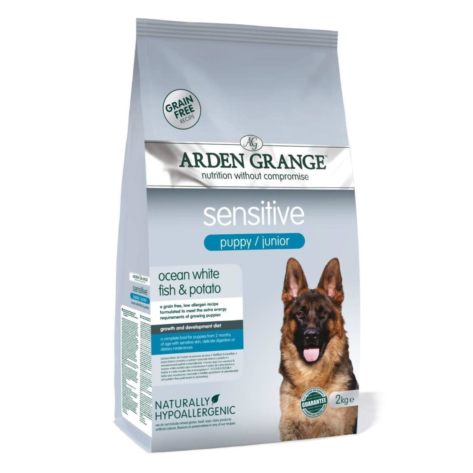 Arden Grange Sensitive Puppy & Junior Dry Dog Food, Ocean White Fish & Potato Dog
