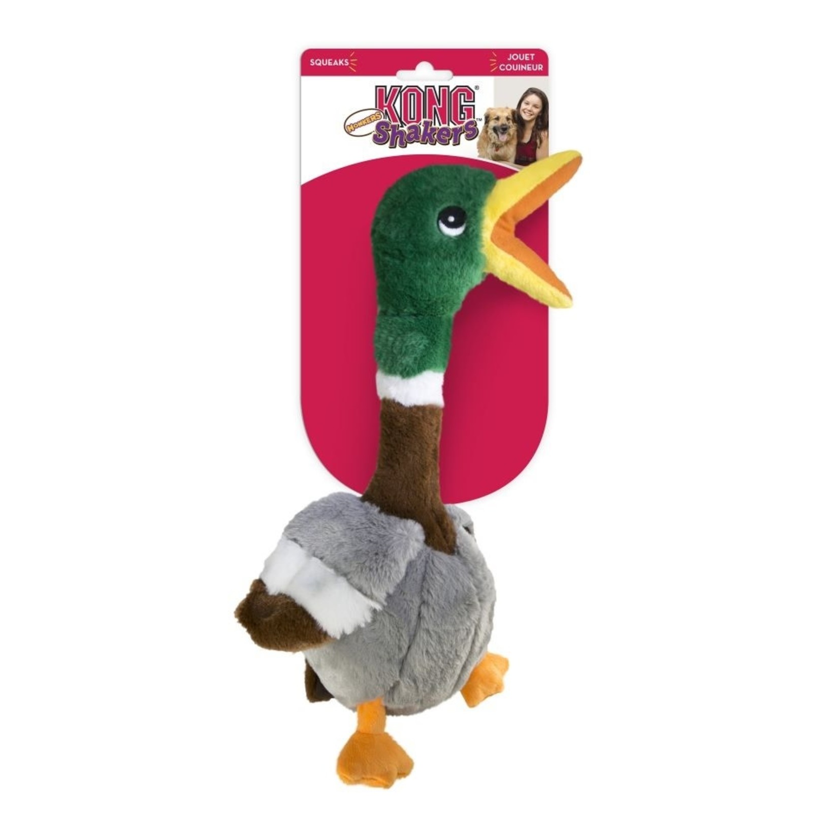 KONG Shakers Honkers Duck Plush Dog Toy