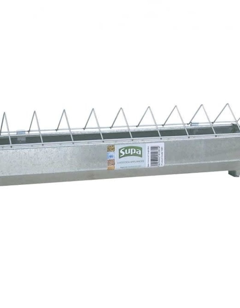 50cm Galvanised Chicken Feeder Trough Grid Pet Care By Post