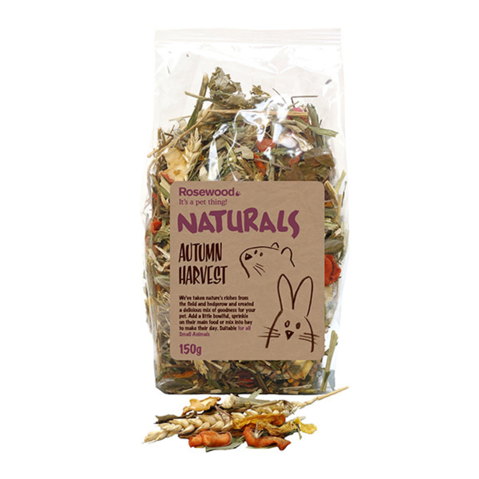 Rosewood Naturals Autumn Harvest Small Animal Treats, 150g