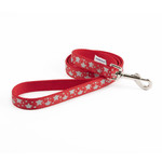 Ancol Nylon Red Reflective Stars Dog Lead 100cm x 19mm