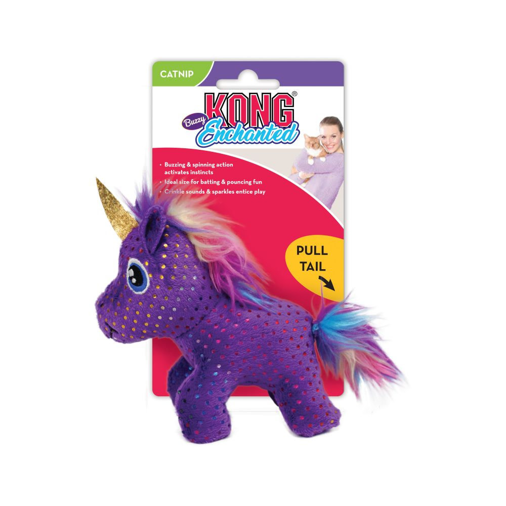 Enchanted Buzzy Unicorn Cat Toy Pet Care By Post