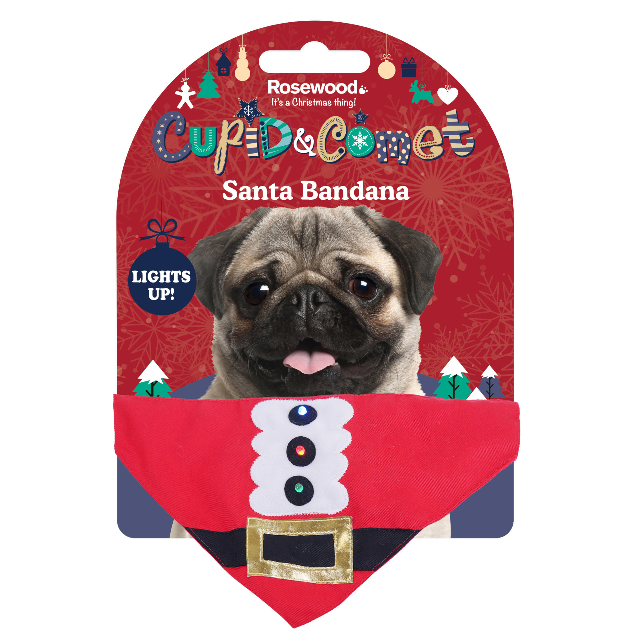 dog santa bandana