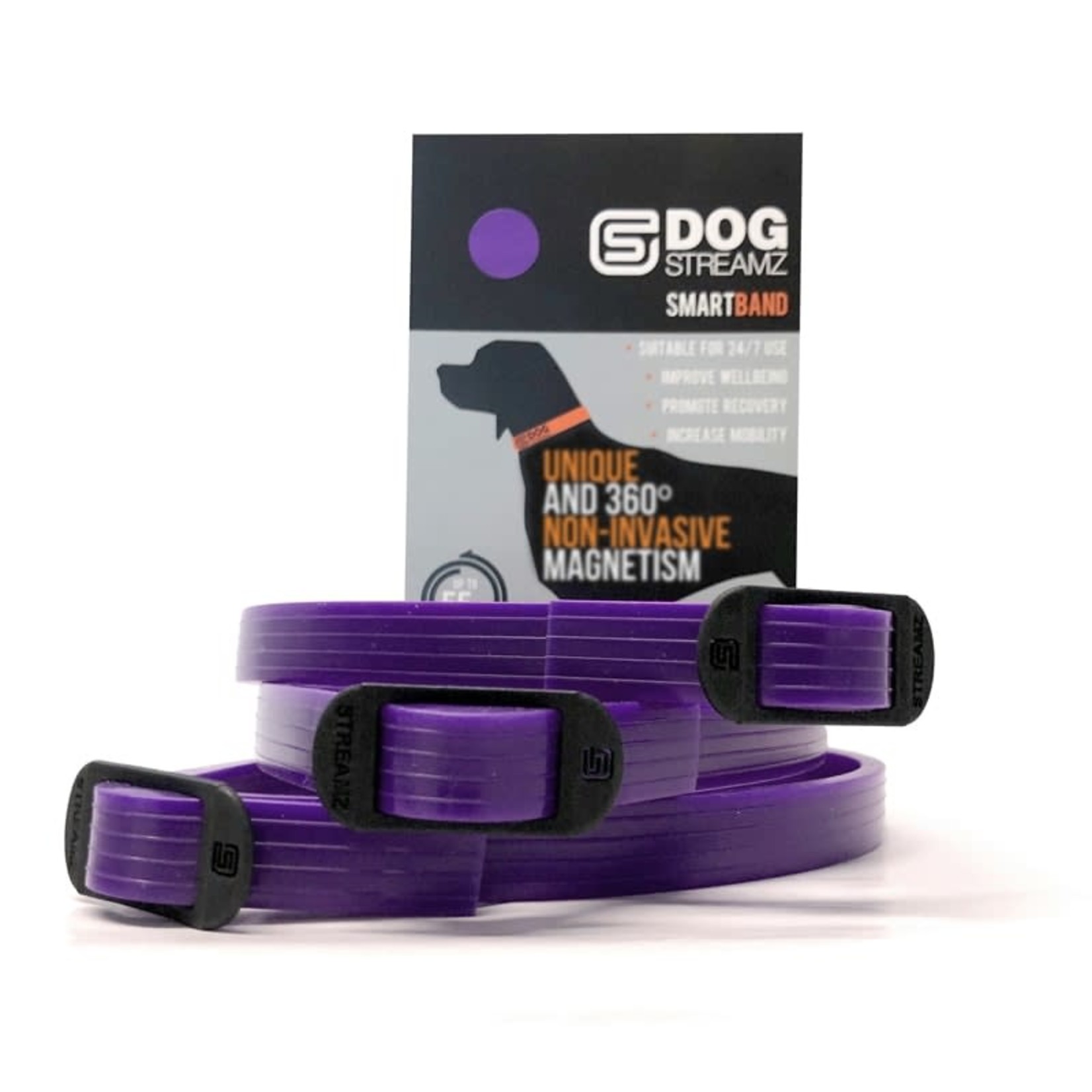 Streamz Silicone Band for Dogs Purple 55cm