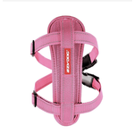 EzyDog Chest Plate Dog Harness with Seat Belt Loop, Pink