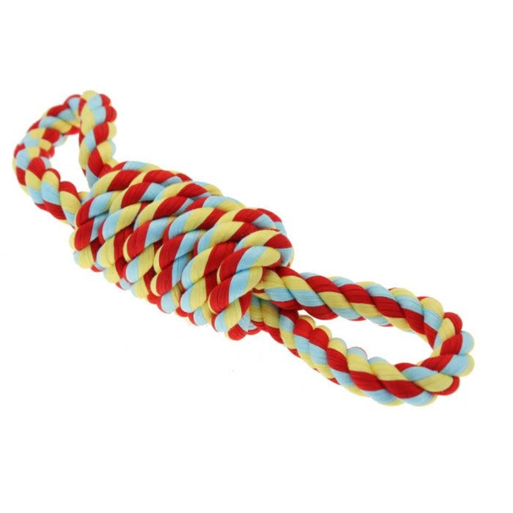 Happy Pet Twist-Tee Coil Tugger & 2 Handles Rope Dog Toy