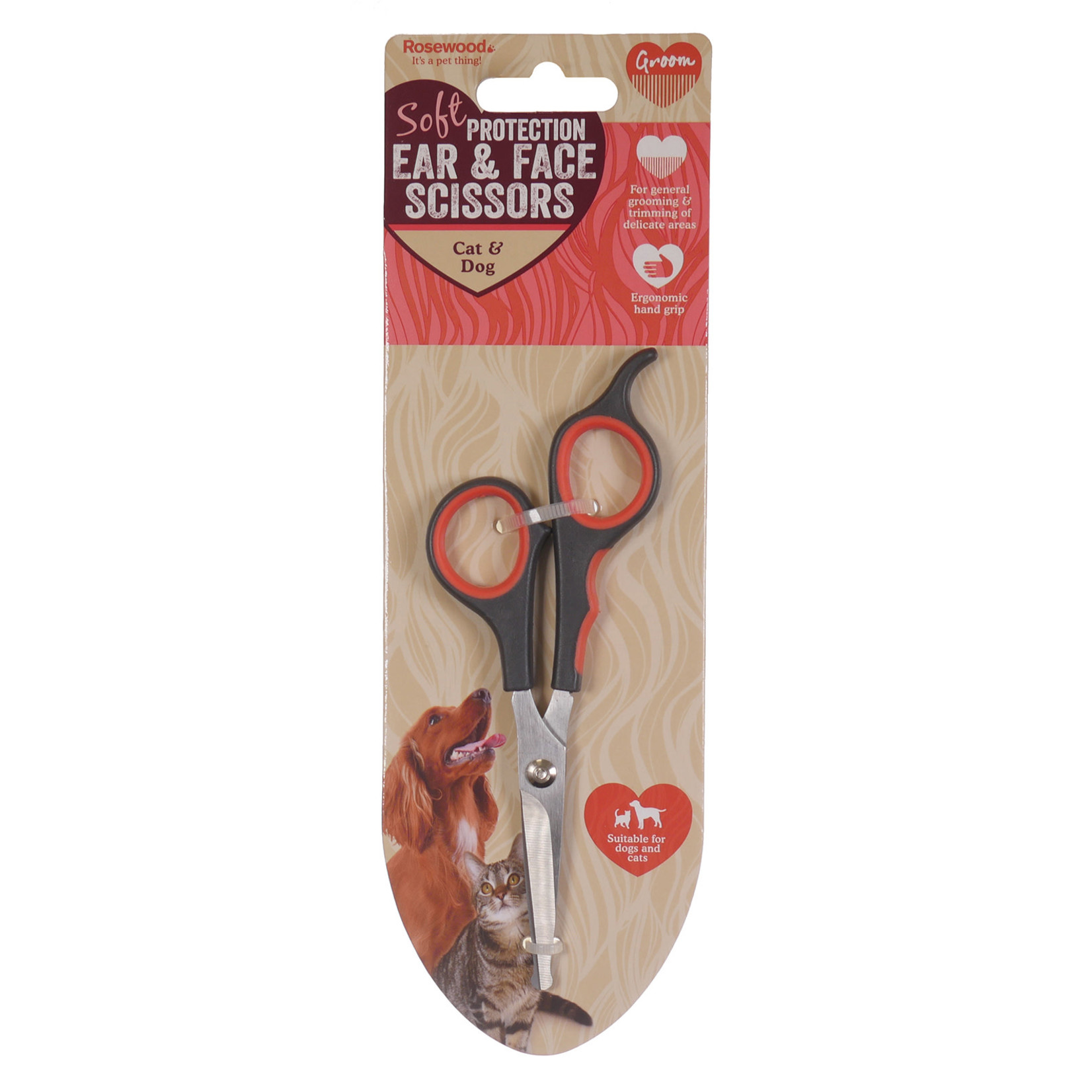 Rosewood Soft Protection Grooming Ear & Face Dog & Cat Scissors