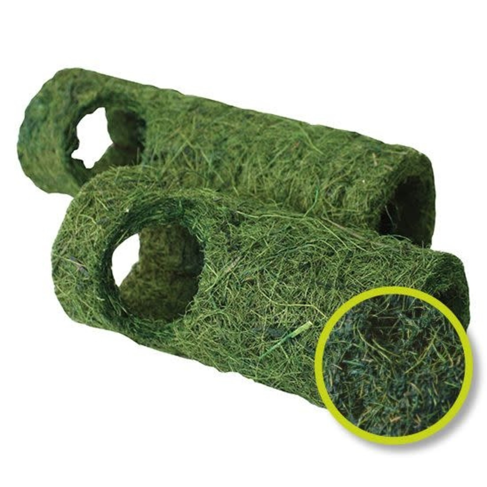 Happy Pet Natural Tropical Small Animal Tunnel in Green, Small 18cm