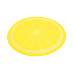 Rosewood Lemon Print Circular Pet Cool Mat