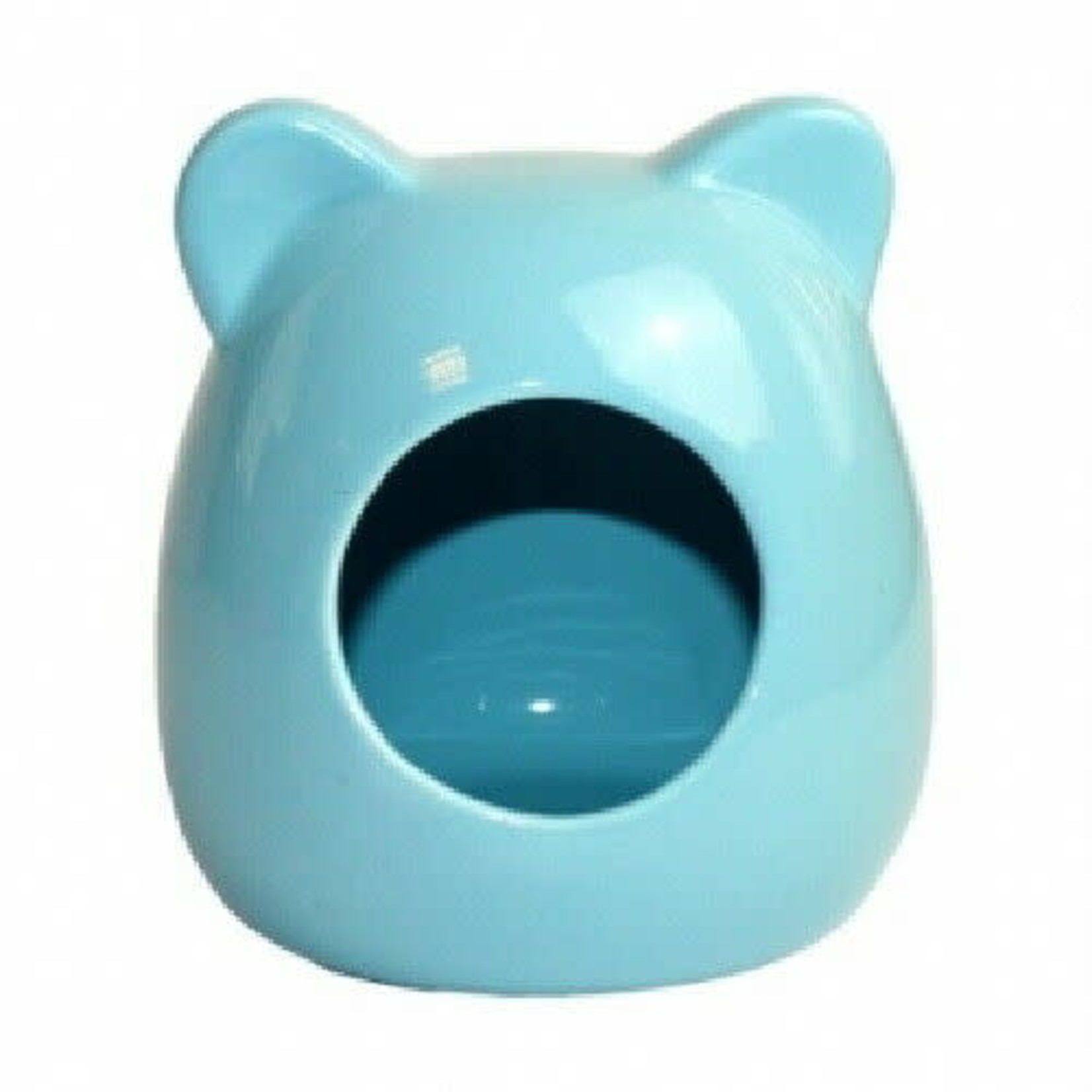 Happy Pet Small Animal Ceramic House Blue