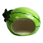 Happy Pet Small Animal Ceramic Hideout Watermelon Shaped