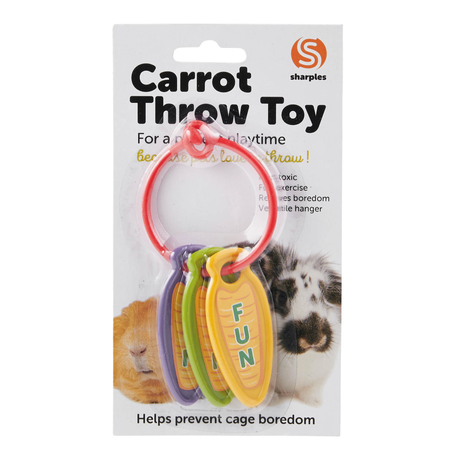 sharples Carrot Throw Rabbit Toy