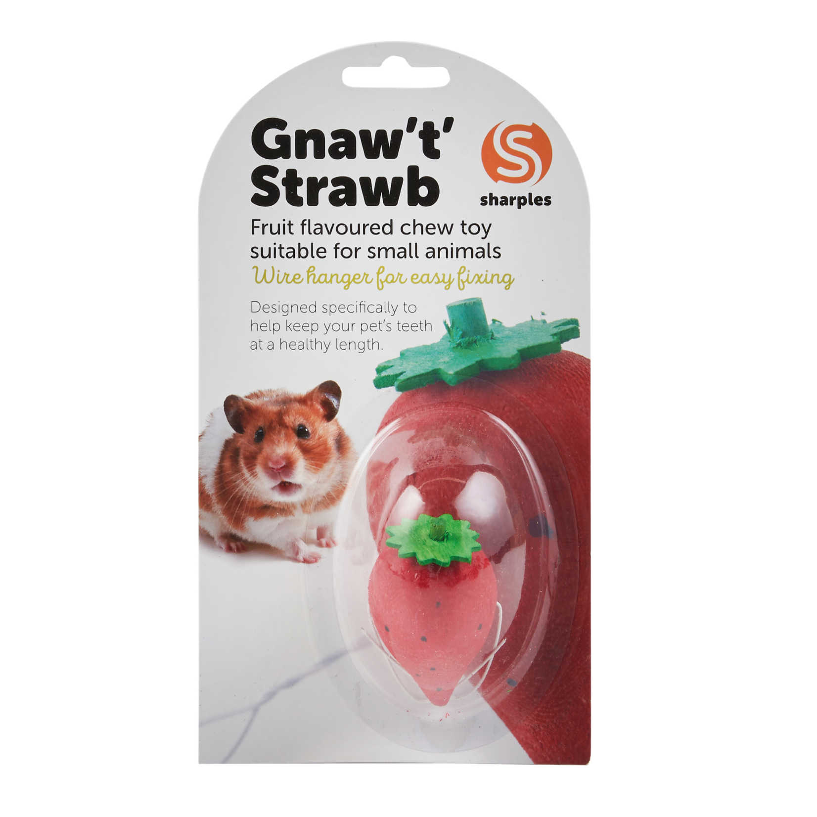 sharples Gnaw 't' Strawberry Fruit Flavoured Small Animal Chew Toy