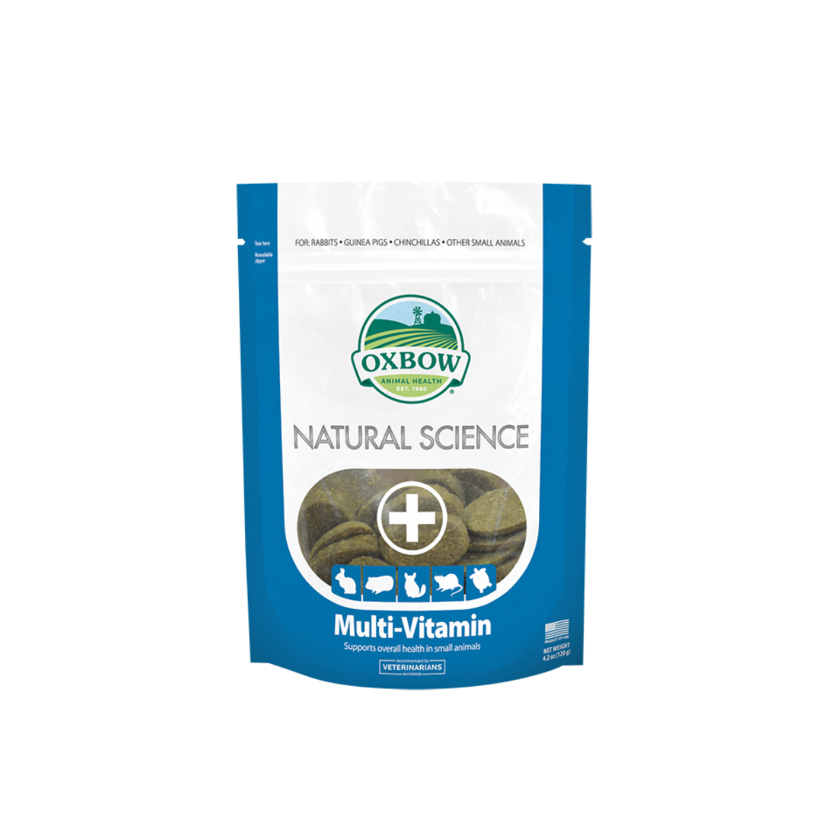 Oxbow Natural Science Supplements for Small Animals Multi-Vitamin Small Animal Supplement, 60 tablets