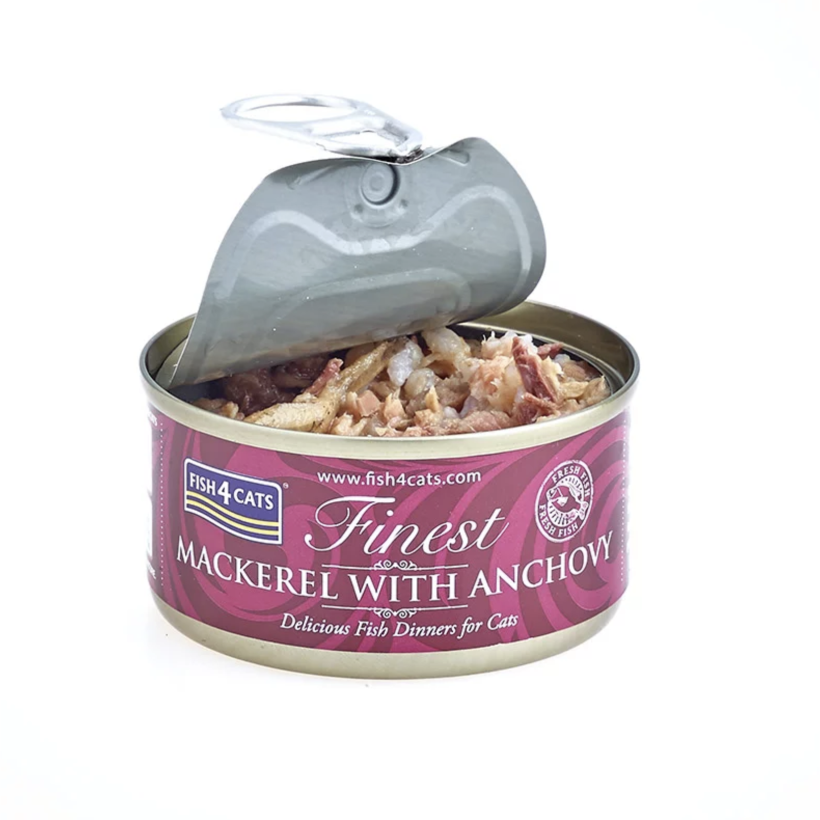 Fish4Cats Finest Mackerel with Anchovy Wet Cat Food, 70g can