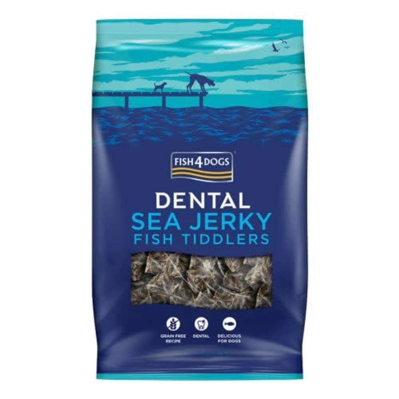 Fish4Dogs Dental Sea Jerky Fish Tiddlers Dog Treats, 115g