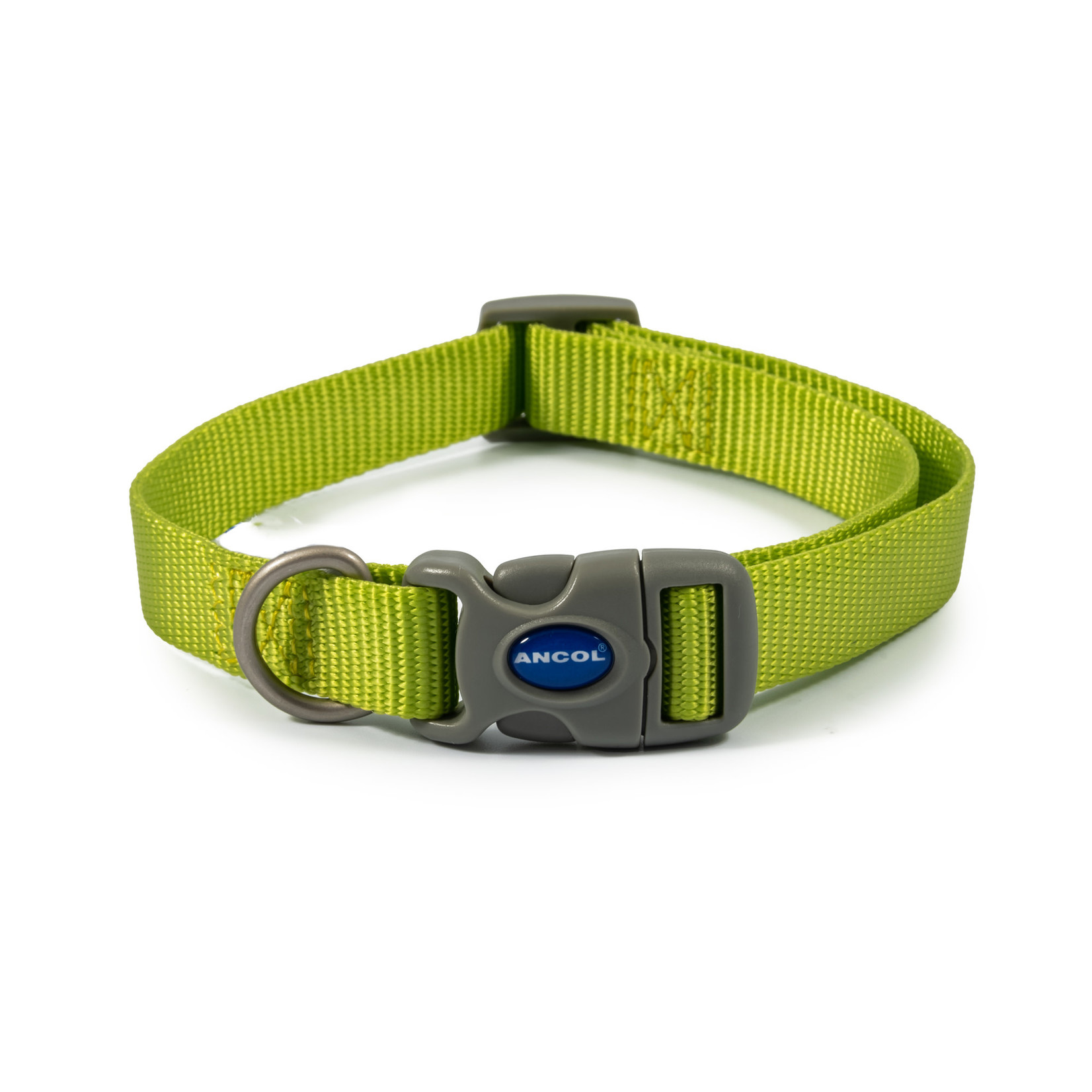 Ancol Viva Quick Fit Adjustable Poly-Weave Dog Collar, Lime