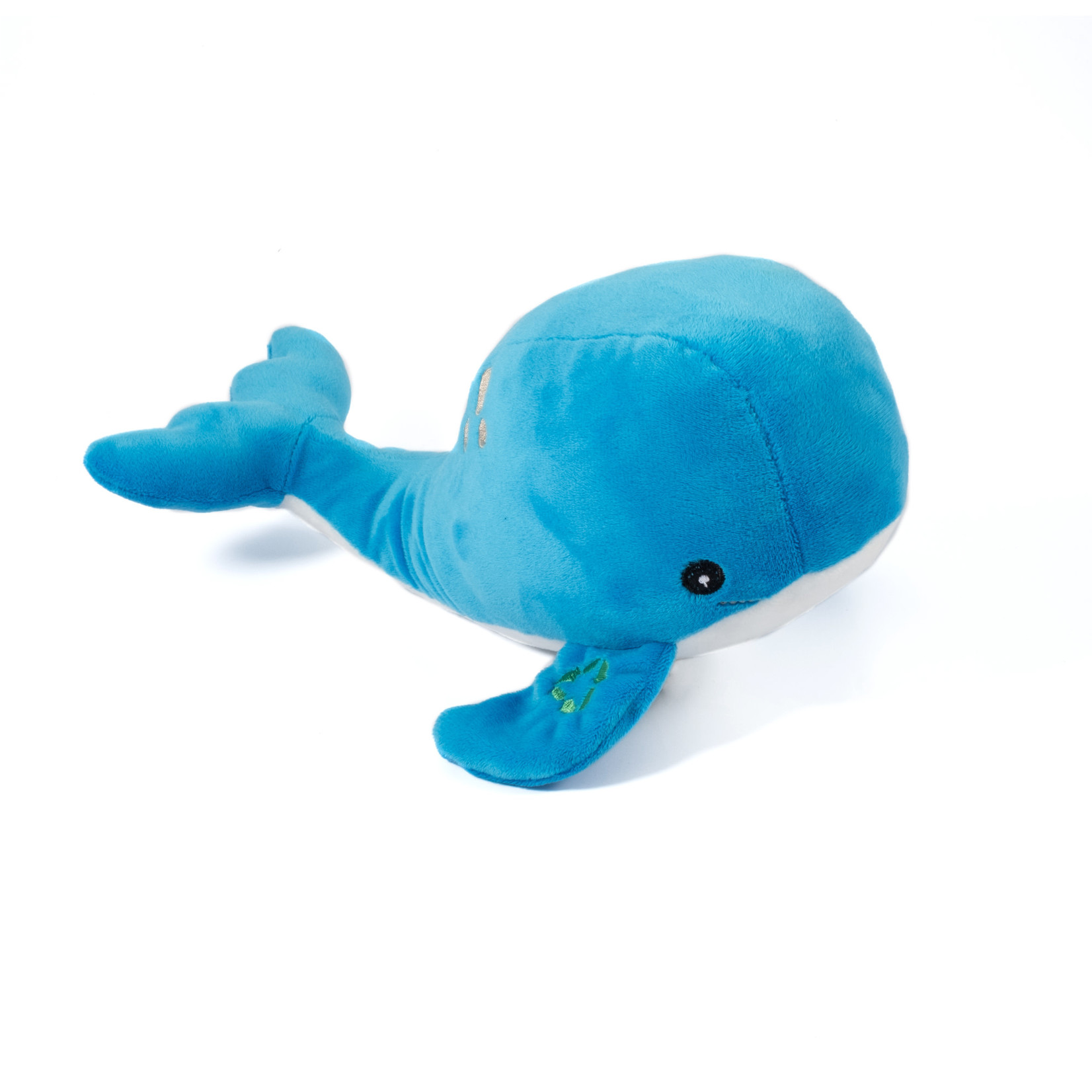 Ancol Oshi the Whale Cuddly Dog Toy Made from Recycled Materials, 27cm