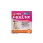 Johnson's Veterinary 4Fleas Spot-on Dual Action Flea & Tick for Puppies & Small Dogs up to 4kg