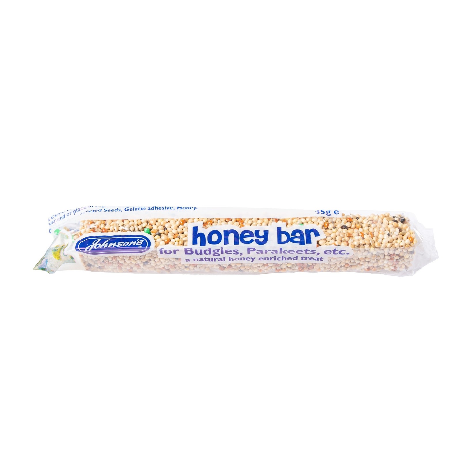 Johnson's Veterinary Honey Bar Treats for Budgies, Parakeets etc, 35g