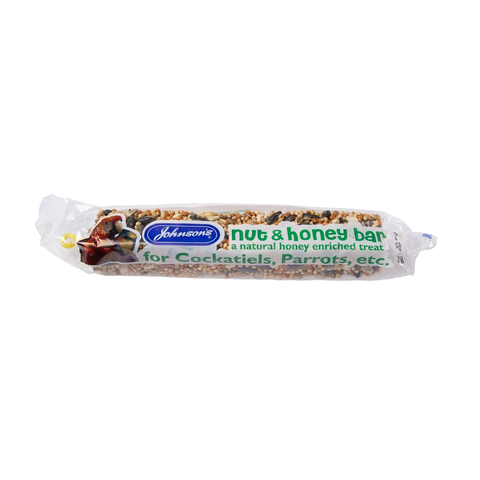 Johnson's Veterinary Nut & Honey Bars for Cockatiels, Parrots etc, 50g