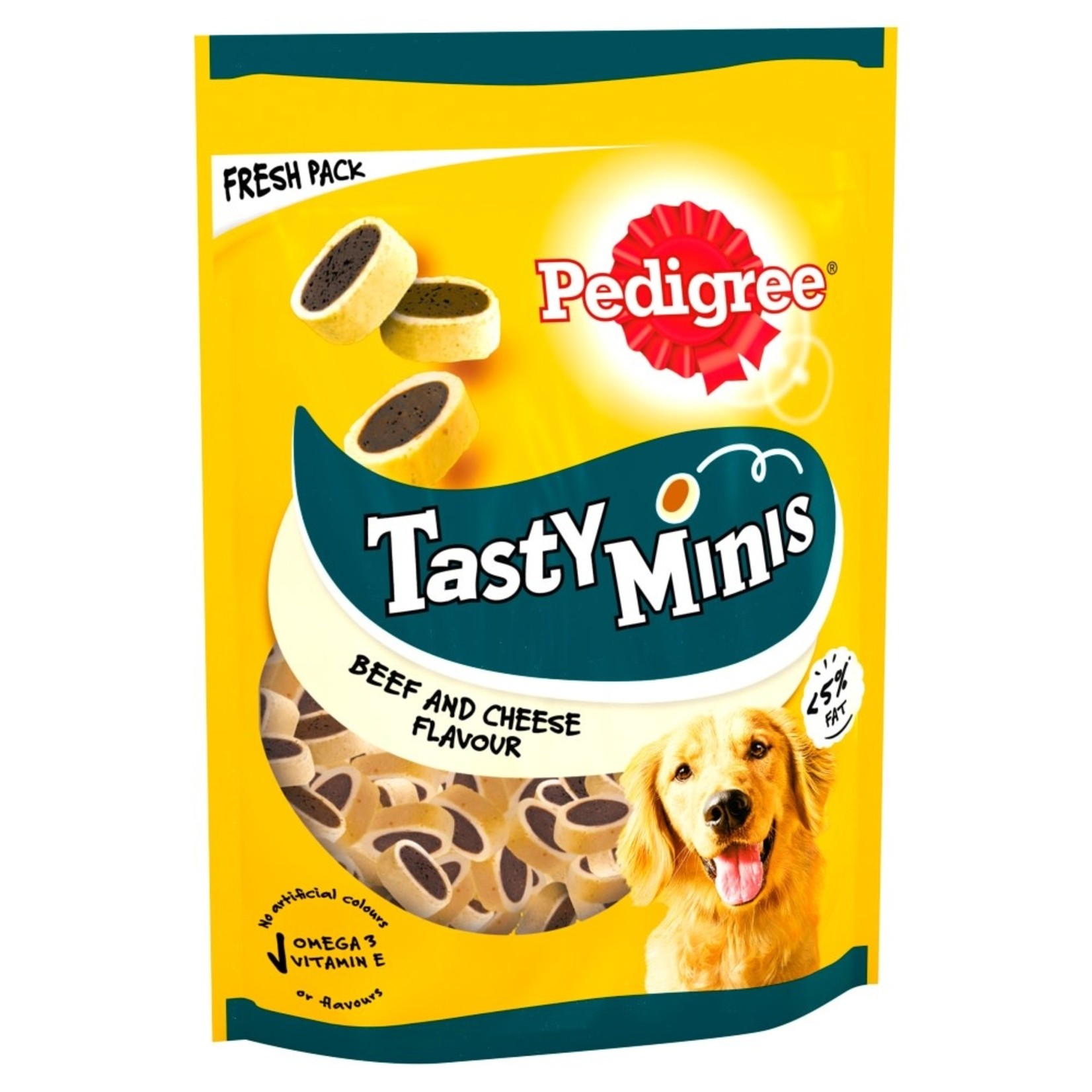 Pedigree Tasty Minis Bites Adult 1+ Dog Treats with Cheese, 140g