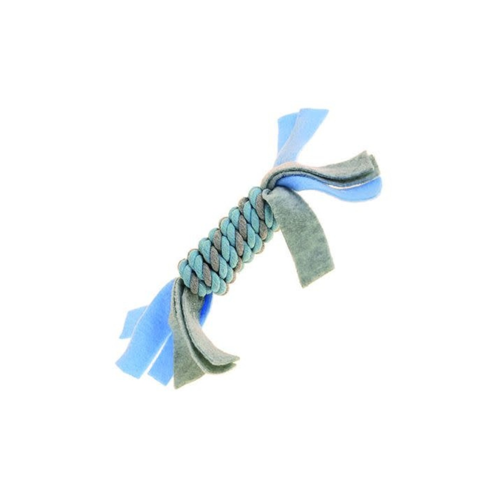 Happy Pet Little Rascals Fleecy Coil Rope Dog Toy, Blue
